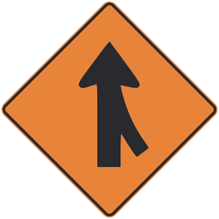 Merge Traffic Sign