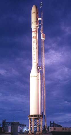 Taurus rocket on launch pad: Source: http://fdf.gsfc.nasa.gov/supported.htm