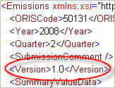 Version Tag Number in XML File