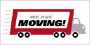 Truck with message, We are moving